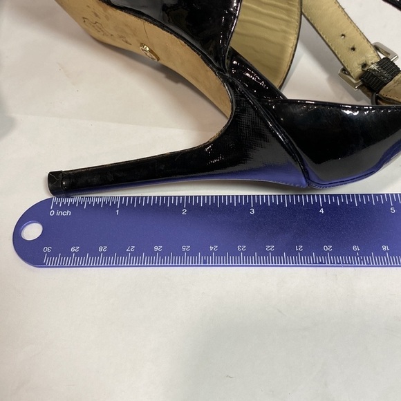 Charles David black open toe sandal leather cross strap ankle - Picture 12 of 12